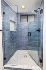 Primary bathroom shower