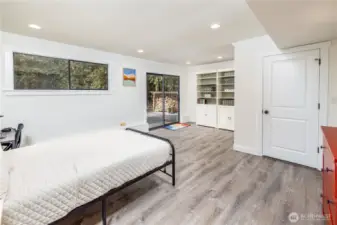 Lower level bedroom 5. could be used for hobbies or multi generational living