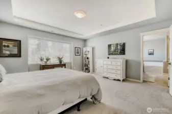 The suite leads into it's 5-piece bath that was recently remodeled.