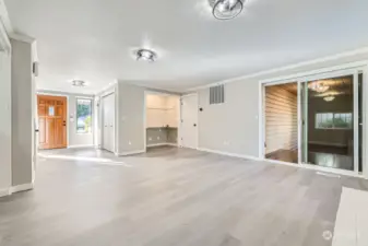 family room looking towards front door