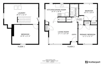 Unit 2220 ~ Matterport Floorplan