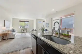 Kitchen looking towards Living Room