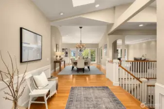 Dining room can be extended for entertaining or big group