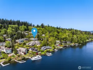 Second house from the lake and only a few minutes away from beach park.