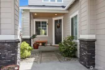 Walkway with Recessed lighting!