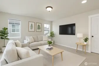Upstairs loft area (Virtually staged)