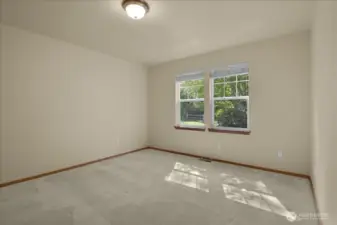 This is the second bedroom.  It too can accommodate a king sized bed with nightstands and a dresser.
