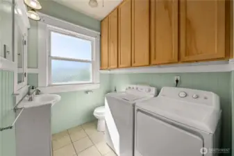 Laundry Room & Half Bath on Main