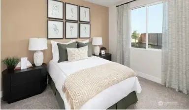 Bedroom on Main   Model - Not actual Home