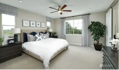 Primary Bedroom Model - Not actual Home