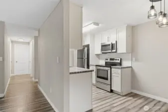 This is the hallway location off of the kitchen!