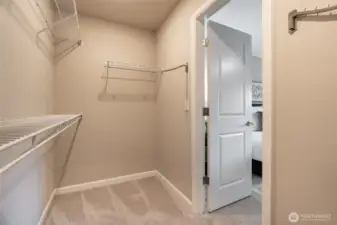 Large walk in closet