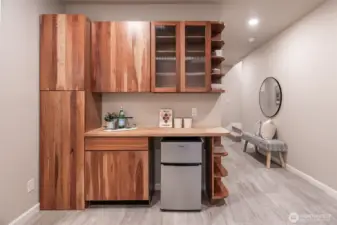 Custom Kitchenette in basement