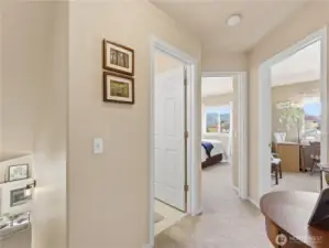 Upstairs landing light and bright