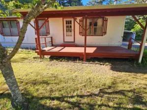 Welcoming front porch.