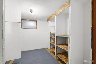 Large closet/storage for downstairs bedroom