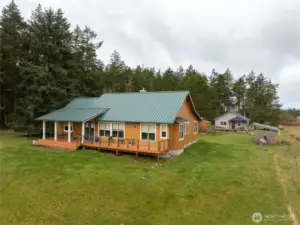 Main house, built in 2010, with guesthouse to the right, built in 2020