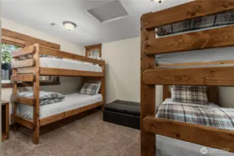 Bunk-Bed Suite with ample room and natural light.