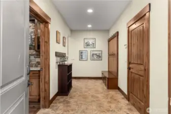 Large mud-room and dual entry from front porch and garage.