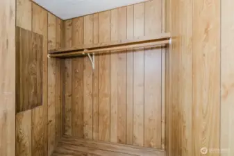 Great walk-in closet in the second bedroom.