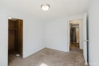 Third bedroom located on the back side of the house and has a walk in closet!
