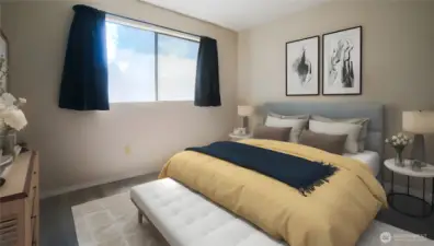 This room is virtually staged