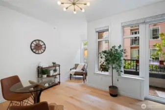 Dining area offers more flex space based on your needs.