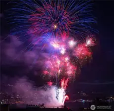 The ~500 sq ft rooftop is the perfect setting to host family and friends, offering a front-row seat to fireworks on the 4th of July and New Year’s Eve!