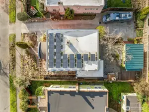 Paid off solar array - historically offsetting 80% of energy costs