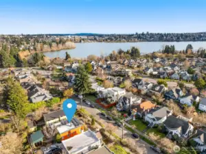 Tucked in a quiet neighborhood steps away from Green Lake