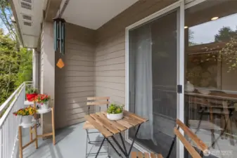 Balcony on the main floor