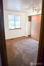 Secondary bedroom on main level.