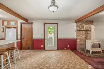 Door leading to deck area