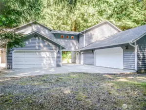 Showing main house plus addition