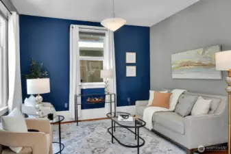 Bright and spacious living room.
