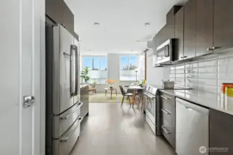 Kitchen with highend appliances