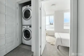 Laundry next to primary