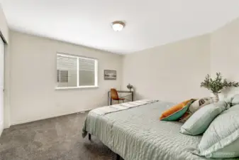 upper level bedroom-this is the largest of the additional rooms