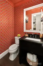 Half bathroom on the first floor.