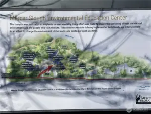 The park's Enviromental Center is directly across the street