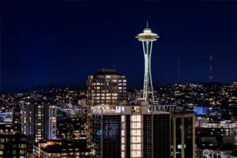 Peek around the living room deck and this is your view.