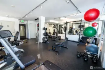 All amenties are located on the 7th floor- including a gym.