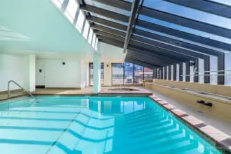 Indoor pool for a refreshing dip.