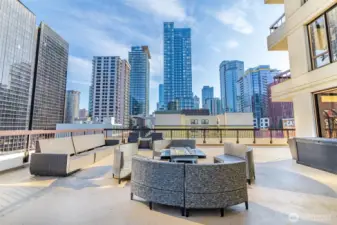 Here is the 7th floor deck- perfect for entertaining!