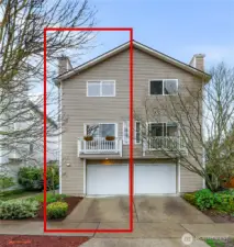 Home is duplex style - east side of building.