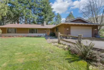 Well maintained front yard