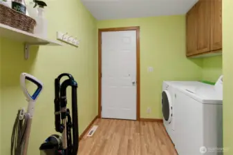 Utility room and garage access door
