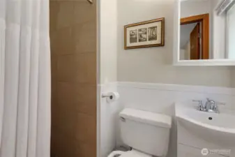 3/4 bath off of primary bedroom