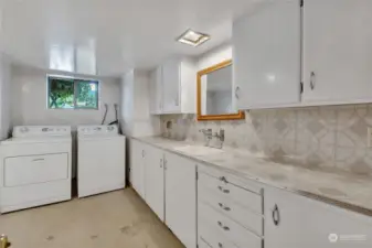 Large utility room has several options