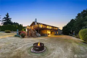 Perfectly situated on a private 1+acre lot...